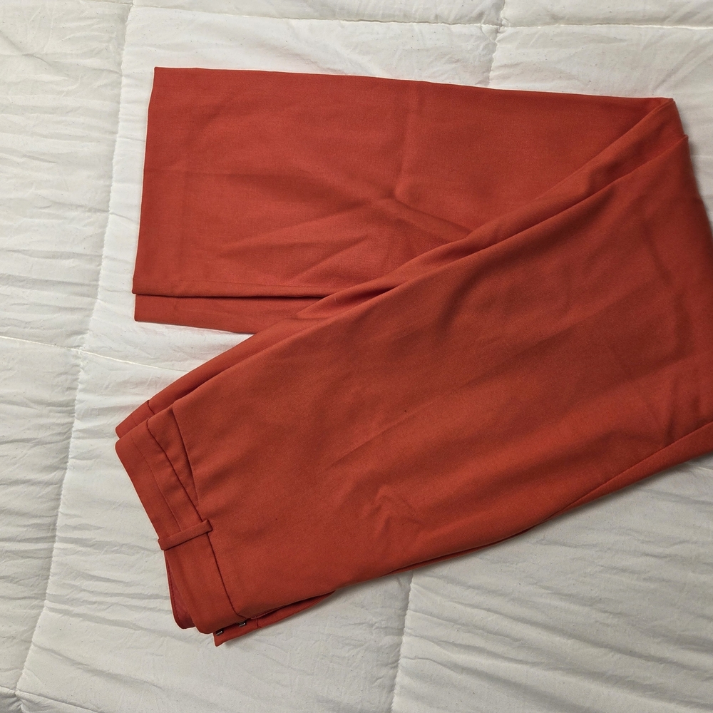 The Limited Terracotta Trousers Relaxed Fit